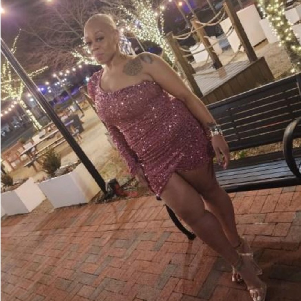 Rose Gold Sequin Dress